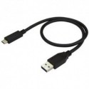 NEW STARTECH USBAUB50CMLA 0.5M LEFT ANGLE MICRO USB CABLE - 24AWG.b